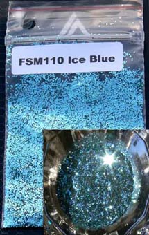 GPI FLAKES ICE BLUE( MEDIUM) 4OZ - KCFSM110 